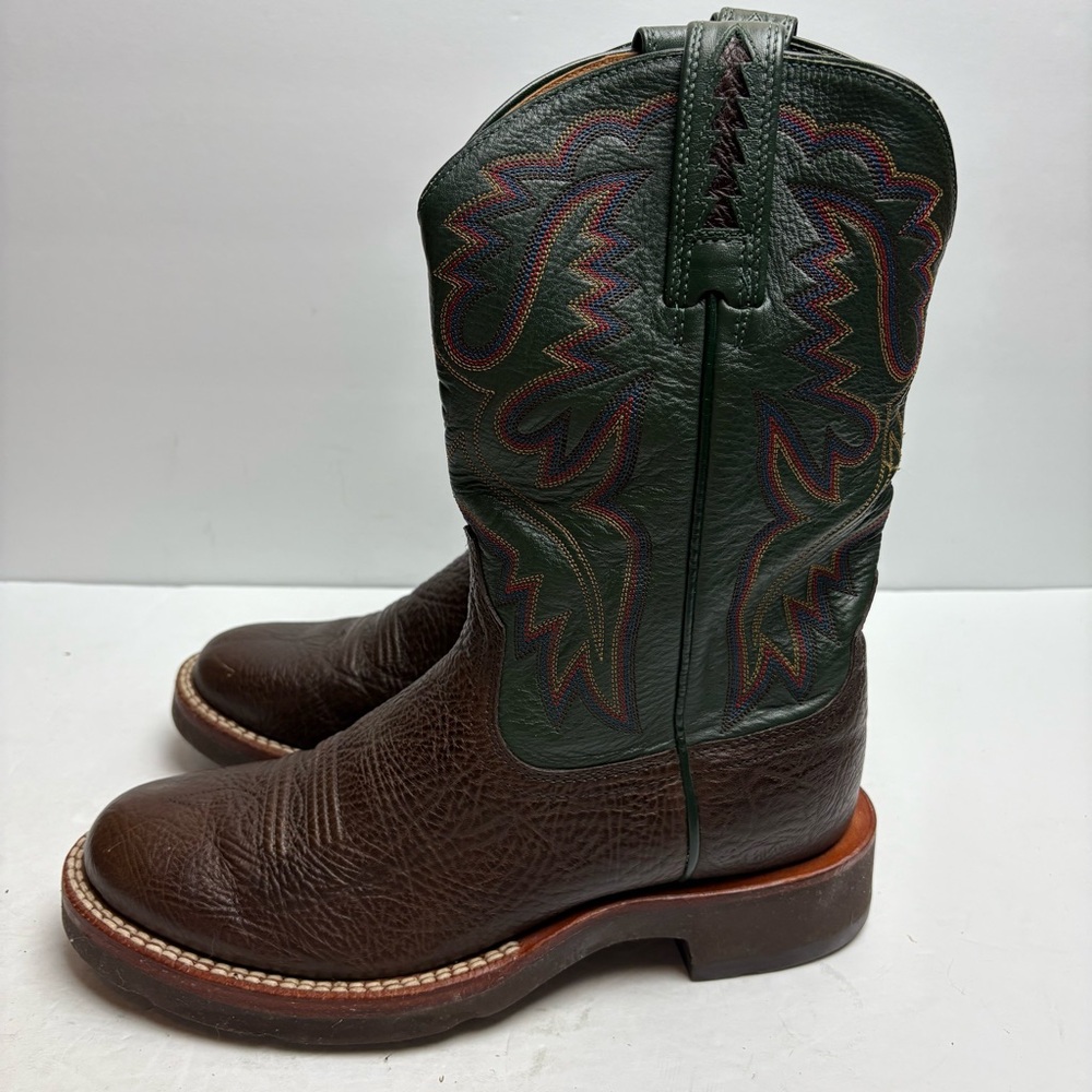 Ariat Green Brown Wilder Cowboy Boots Men’s size 7.5 D
